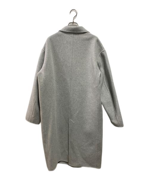 FRAMeWORK（フレームワーク）FRAMeWORK (フレームワーク) SUPER160sダブルブレストコート グレー サイズ:38の古着・服飾アイテム