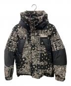 FIRST DOWNファーストダウン）の古着「FREAK'S STORE別注 バンダナ ショートダウンジャケット」｜ブラック