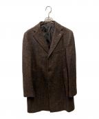 TAGLIATOREタリアトーレ）の古着「Herringbone Chester coat」｜ブラウン