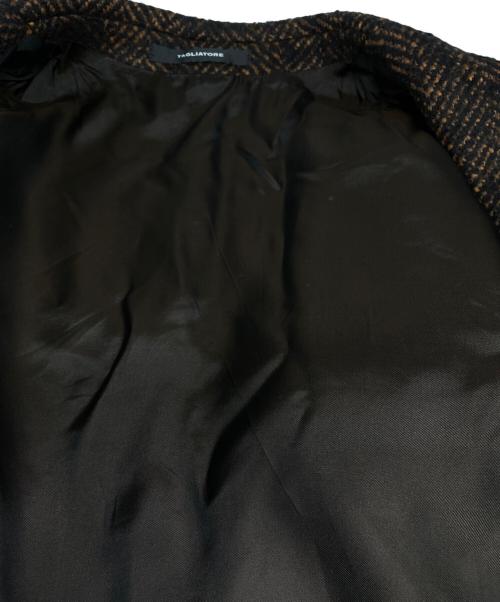 TAGLIATORE（タリアトーレ）TAGLIATORE (タリアトーレ) Herringbone Chester coat ブラウン サイズ:50の古着・服飾アイテム