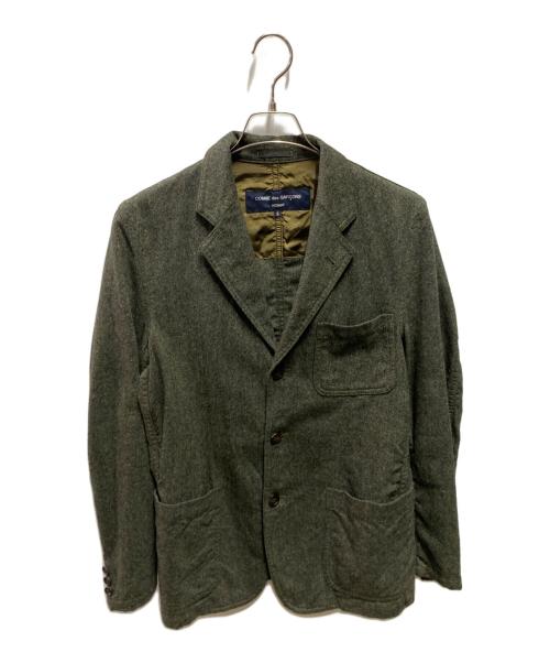 COMME des GARCONS HOMME（コムデギャルソン オム）COMME des GARCONS HOMME (コムデギャルソン オム) ウールジャケット グレー サイズ:Ｓの古着・服飾アイテム