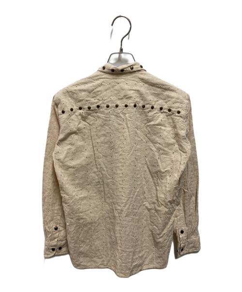 CMMN SWDN（コモンスウェーデン）CMMN SWDN (コモンスウェーデン) カットワークシャツ ベージュ サイズ:46の古着・服飾アイテム