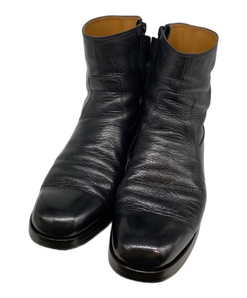 H BEAUTY&YOUTH（エイチ ビューティー&ユース）H BEAUTY&YOUTH (エイチ ビューティー&ユース) H SHINY ZIPPER BOOTS ブラック サイズ:7の古着・服飾アイテム