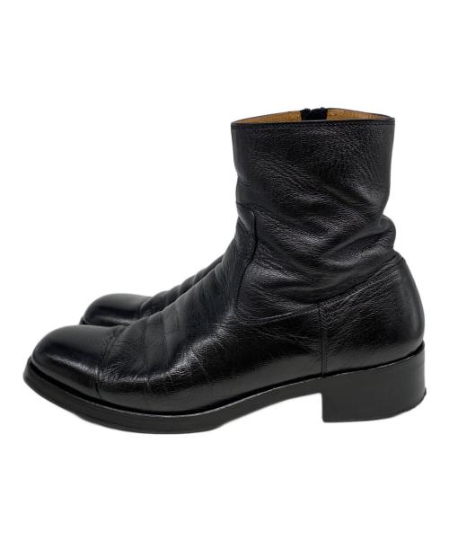 H BEAUTY&YOUTH（エイチ ビューティー&ユース）H BEAUTY&YOUTH (エイチ ビューティー&ユース) H SHINY ZIPPER BOOTS ブラック サイズ:7の古着・服飾アイテム