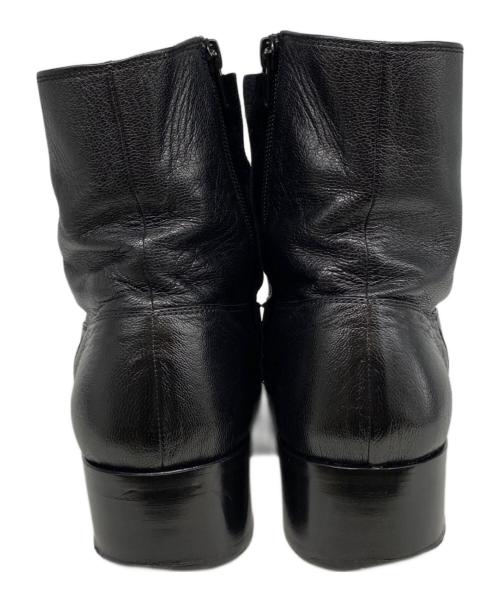 H BEAUTY&YOUTH（エイチ ビューティー&ユース）H BEAUTY&YOUTH (エイチ ビューティー&ユース) H SHINY ZIPPER BOOTS ブラック サイズ:7の古着・服飾アイテム