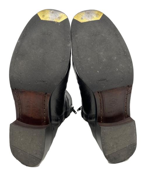 H BEAUTY&YOUTH（エイチ ビューティー&ユース）H BEAUTY&YOUTH (エイチ ビューティー&ユース) H SHINY ZIPPER BOOTS ブラック サイズ:7の古着・服飾アイテム