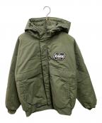 X-LARGEエクストララージ）の古着「NYLON PUFFER JACKE」｜グリーン