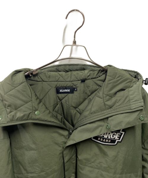 X-LARGE（エクストララージ）X-LARGE (エクストララージ) NYLON PUFFER JACKE グリーン サイズ:XLの古着・服飾アイテム