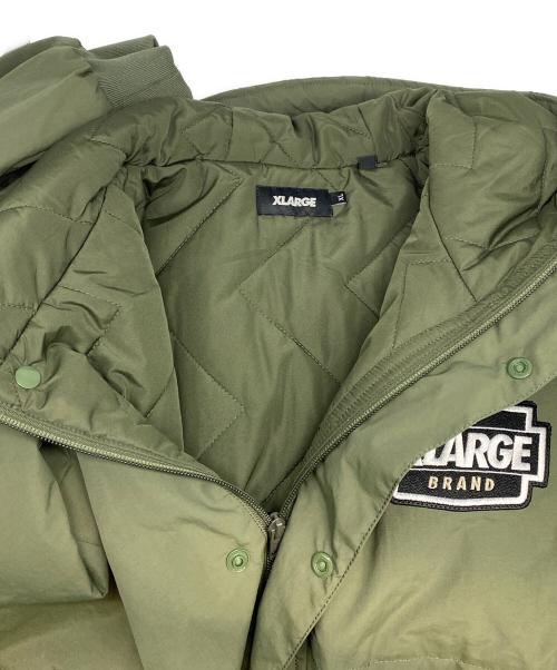 X-LARGE（エクストララージ）X-LARGE (エクストララージ) NYLON PUFFER JACKE グリーン サイズ:XLの古着・服飾アイテム