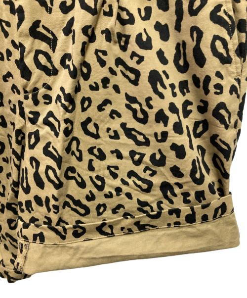 Dickies（ディッキーズ）Dickies (ディッキーズ) WACKO MARIA (ワコマリア) 25SS PLEATED SHORT TROUSERS BEIGE プリーテッドショートトラウザーズ レオパード 25SS-WMP-DC03 ブラウン サイズ:ＸＬの古着・服飾アイテム