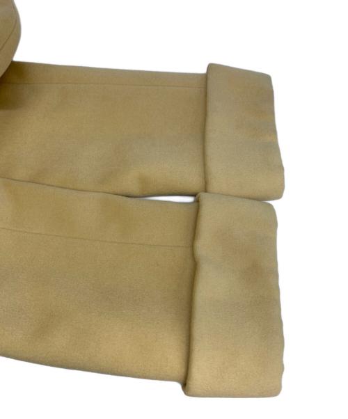 Burberry's（バーバリー）Burberry's (バーバリーズ) アンゴラ混ステンカラーコート イエロー サイズ:38の古着・服飾アイテム