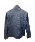 BURBERRY BLACK LABEL (バーバリーブラックレーベル) ラムレザージャケット ブルー サイズ:Ｍ：13000円