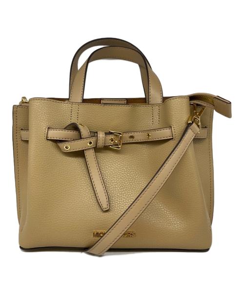 MICHAEL KORS（マイケル・コース）MICHAEL KORS (マイケル・コース) EMILIA2WAYバッグ ベージュの古着・服飾アイテム