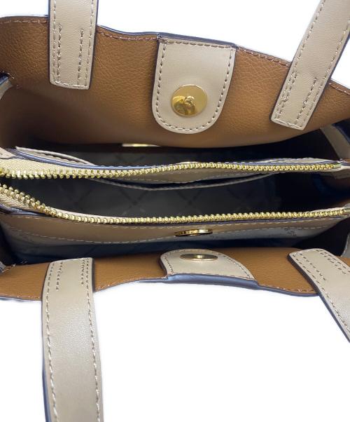 MICHAEL KORS（マイケル・コース）MICHAEL KORS (マイケル・コース) EMILIA2WAYバッグ ベージュの古着・服飾アイテム