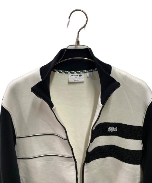 LACOSTE（ラコステ）LACOSTE (ラコステ) アシンメトリートラックジャケット ホワイト×ブラック サイズ:Ｌの古着・服飾アイテム