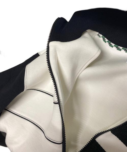 LACOSTE（ラコステ）LACOSTE (ラコステ) アシンメトリートラックジャケット ホワイト×ブラック サイズ:Ｌの古着・服飾アイテム