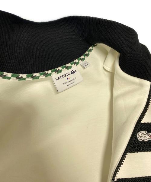 LACOSTE（ラコステ）LACOSTE (ラコステ) アシンメトリートラックジャケット ホワイト×ブラック サイズ:Ｌの古着・服飾アイテム