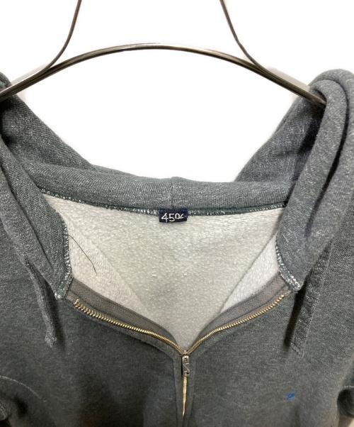 45R（フォーティファイブ・アール）45R (フォーティファイブ・アール) 裏起毛ジップフーディー グレー サイズ:3の古着・服飾アイテム