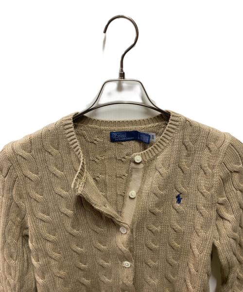 POLO RALPH LAUREN（ポロ・ラルフローレン）POLO RALPH LAUREN (ポロ・ラルフローレン) カーディガン ベージュ サイズ:Sの古着・服飾アイテム