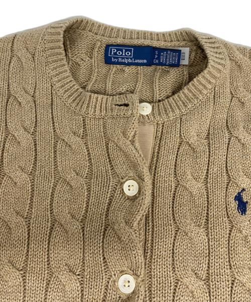 POLO RALPH LAUREN（ポロ・ラルフローレン）POLO RALPH LAUREN (ポロ・ラルフローレン) カーディガン ベージュ サイズ:Sの古着・服飾アイテム