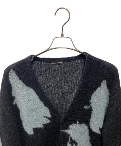 LAD MUSICIAN（ラッドミュージシャン）LAD MUSICIAN (ラッドミュージシャン) MOHAIR WJQ KNIT BIG ROSE CD カーディガン ブラック サイズ:44の古着・服飾アイテム