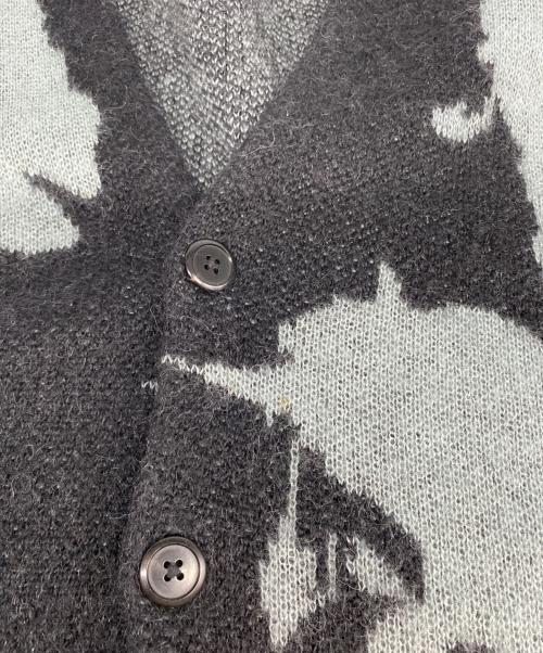 LAD MUSICIAN（ラッドミュージシャン）LAD MUSICIAN (ラッドミュージシャン) MOHAIR WJQ KNIT BIG ROSE CD カーディガン ブラック サイズ:44の古着・服飾アイテム