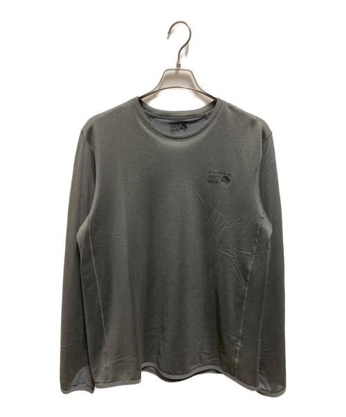 MOUNTAIN HARD WEAR（マウンテンハードウェア）MOUNTAIN HARD WEAR (マウンテンハードウェア) エアメッシュロングスリーブクルー グレー サイズ:Lの古着・服飾アイテム