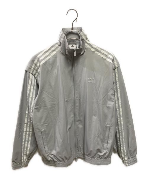 adidas（アディダス）adidas (アディダス) 24SS オーバーサイズ ジップオフトラックトップ グレー サイズ:Ｓの古着・服飾アイテム