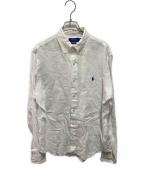 POLO RALPH LAURENポロ・ラルフローレン）の古着「LINEN B.D.shirts　リネンシャツ」｜ホワイト