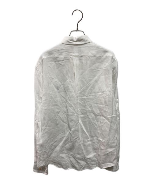 POLO RALPH LAUREN（ポロ・ラルフローレン）POLO RALPH LAUREN (ポロ・ラルフローレン) LINEN B.D.shirts　リネンシャツ ホワイト サイズ:Mの古着・服飾アイテム