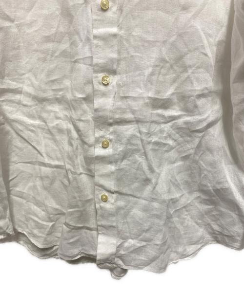 POLO RALPH LAUREN（ポロ・ラルフローレン）POLO RALPH LAUREN (ポロ・ラルフローレン) LINEN B.D.shirts　リネンシャツ ホワイト サイズ:Mの古着・服飾アイテム