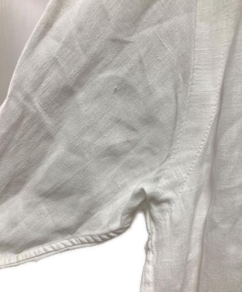 POLO RALPH LAUREN（ポロ・ラルフローレン）POLO RALPH LAUREN (ポロ・ラルフローレン) LINEN B.D.shirts　リネンシャツ ホワイト サイズ:Mの古着・服飾アイテム