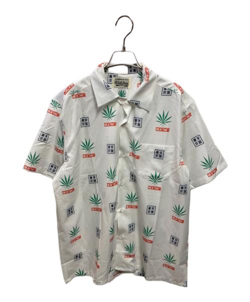 WACKO MARIA（ワコマリア）WACKO MARIA (ワコマリア) アロハシャツ  HIGH TIMES 天国東京 ホワイト サイズ:Lの古着・服飾アイテム