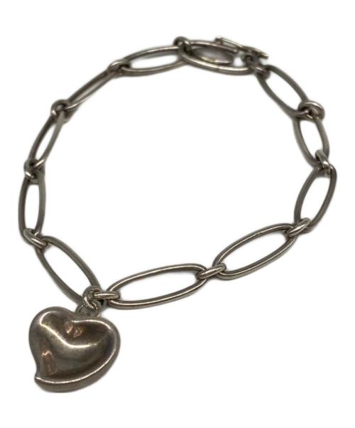 TIFFANY & Co.（ティファニー）TIFFANY & Co. (ティファニー) カーブドハートモチーフチェーンブレスレット シルバーの古着・服飾アイテム
