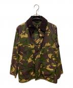 Barbourバブアー）の古着「SL BEDALE CAMO/UNWAXED」｜オリーブ