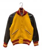 butwinバトウィン）の古着「80sレザースタジャン」｜イエロー