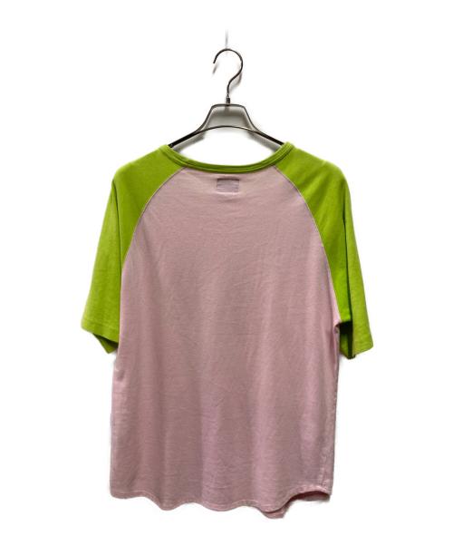 stussy（ステューシー）stussy (ステューシー) 00's ラグランTEE ピンク サイズ:Mの古着・服飾アイテム