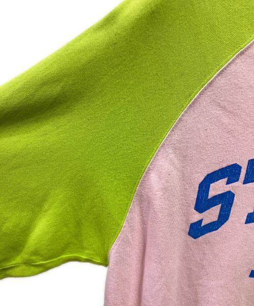 stussy（ステューシー）stussy (ステューシー) 00's ラグランTEE ピンク サイズ:Mの古着・服飾アイテム