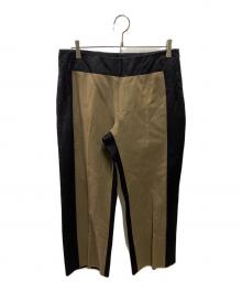 DRIES VAN NOTEN（ドリスヴァンノッテン）の古着「切替パンツ」｜ブラウン