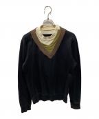 Maison Margielaメゾンマルジェラ）の古着「トリプルレイヤードスウェット」｜ブラック