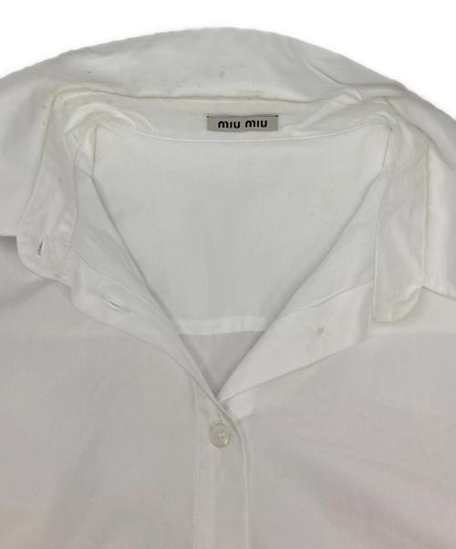 MIU MIU（ミュウミュウ）MIU MIU (ミュウミュウ) 長袖シャツ ホワイト サイズ:40の古着・服飾アイテム
