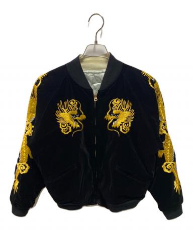 中古・古着通販】WAREHOUSE (ウエアハウス) 別珍スカジャン ブラック