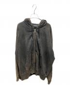 DIESELディーゼル）の古着「デストロイジャップアップフーディ」｜ブラック