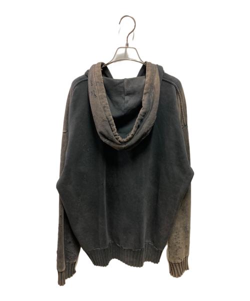 DIESEL（ディーゼル）DIESEL (ディーゼル) デストロイジャップアップフーディ ブラック サイズ:Ｍの古着・服飾アイテム