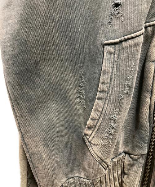 DIESEL（ディーゼル）DIESEL (ディーゼル) デストロイジャップアップフーディ ブラック サイズ:Ｍの古着・服飾アイテム