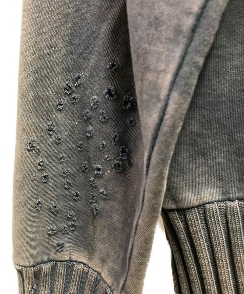 DIESEL（ディーゼル）DIESEL (ディーゼル) デストロイジャップアップフーディ ブラック サイズ:Ｍの古着・服飾アイテム