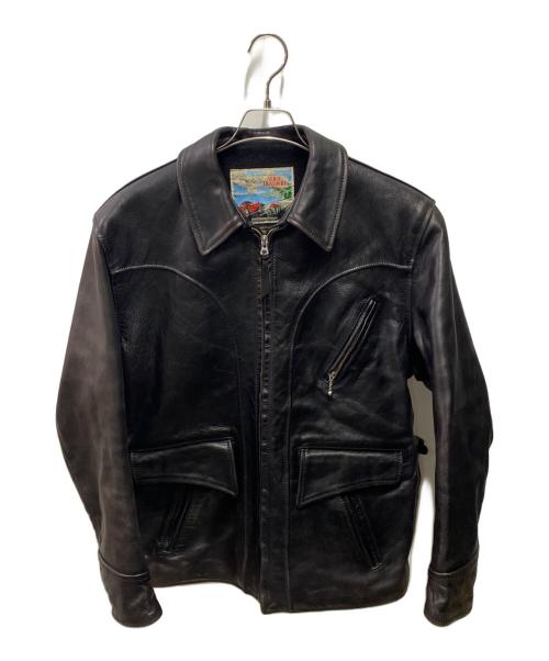 Aero LEATHER（エアロレザー）Aero LEATHER (エアロレザー) Herculesホースハイドレザージャケット ブラック サイズ:サイズ詳細参照の古着・服飾アイテム