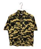 A BATHING APEアベイシングエイプ）の古着「1ST CAMO RELAXED S/S SHIRT」｜ベージュ