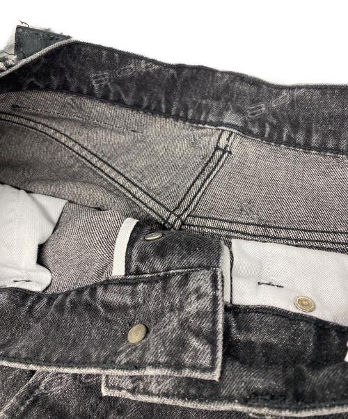 A BATHING APE（ア ベイシング エイプ）A BATHING APE (ア ベイシング エイプ) DESTROY DENIM PANTS ブラック サイズ:Ｌの古着・服飾アイテム