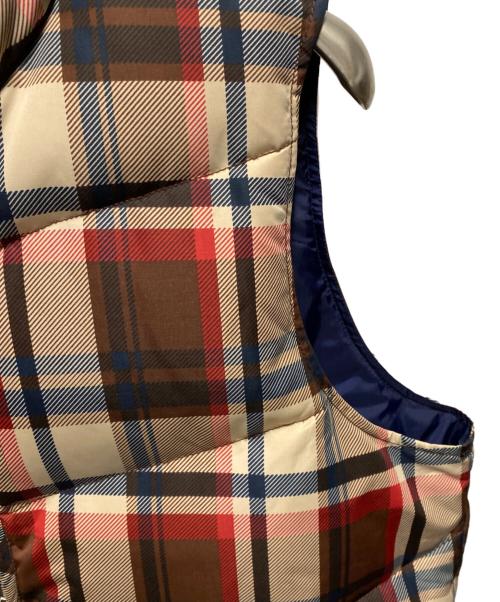 A BATHING APE（ア ベイシング エイプ）A BATHING APE (ア ベイシング エイプ) チェックダウンベスト ブラウン サイズ:Ｍの古着・服飾アイテム